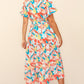 Haptics Full Size Tropical Floral Tiered Dress with Side Pockets