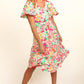 Haptics Tiered Floral Midi Dress with Pockets