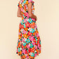 Haptics Floral Midi Dress with Side Pockets