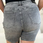 Judy Blue Full Size High Waist Washed Denim Shorts