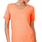 Jazzy Neon Coral Tee