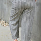 Find Your Path Full Size Paperbag Waist Striped Culotte Pants