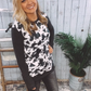 Kay Cow Print Pull Over