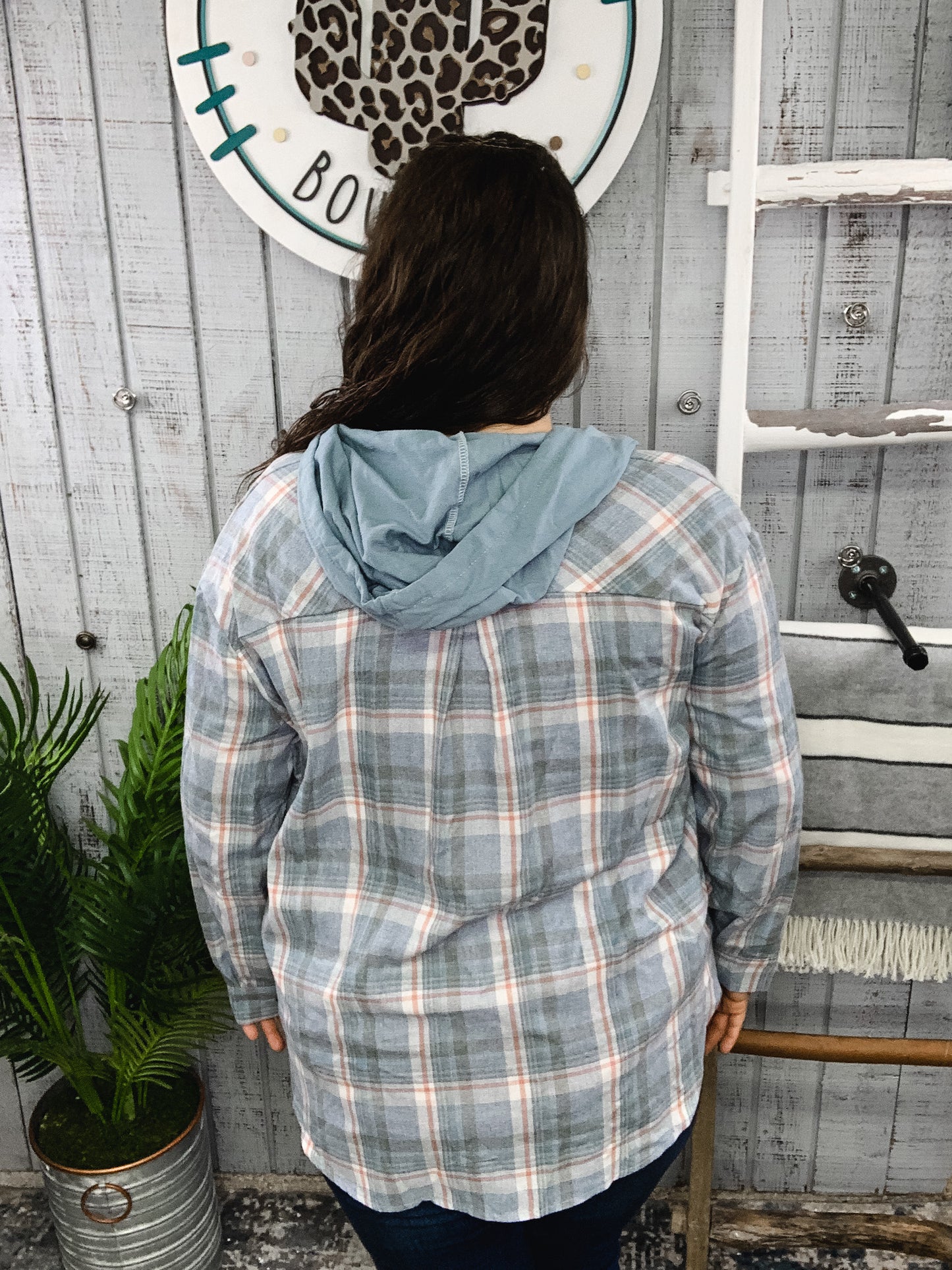 Taylor Hooded Flannel Button Up