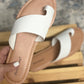 Whitney White Sandals